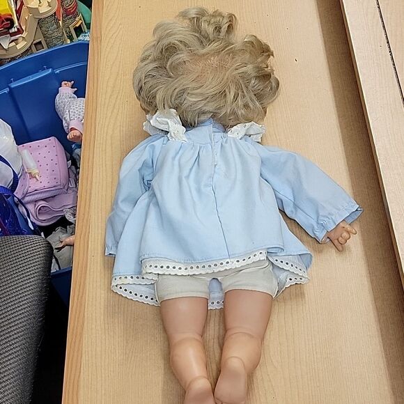 VINTAGE GOTZ MODELL BLONDE HAIR BLUE EYES DOLL 18" TALL - Picture 5 of 8